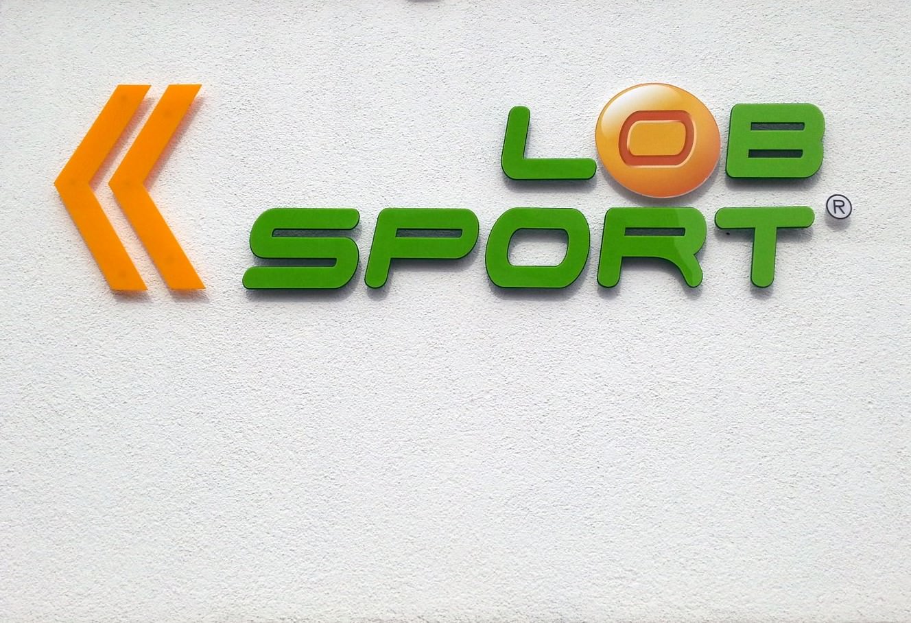 Schild Fräsbuchstaben 3D LOB Sport